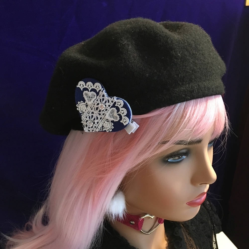 Cubic Zirconia & Lace Statement Hair Clip